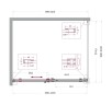 Душевой уголок BelBagno Soft Close-2 120x100 SOFT_CLOSE-2-AH-1-120/100-C-GM