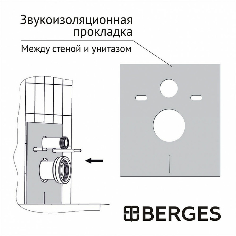 Комплект унитаза BelBagno Amanda BB051CHR+BB051SC с инсталляцией Berges Atom 410 040332