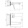 Смеситель для раковины BelBagno Ardente ARDENTE-BLVM-CRM-W0