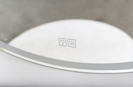 Зеркало BelBagno 90 SPC-RNG-900-LED-TCH-WARM с подсветкой с подогревом