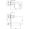 Смеситель для раковины BelBagno Aurora AURORA-BLVM-CRM-W0