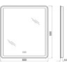 Зеркало BelBagno SPC-MAR-800-800-LED-TCH-WARM с подсветкой