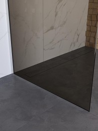 Душевая перегородка BelBagno Uno 100 UNO-L-1-TB-100-BR-Cr