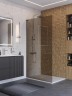 Душевая перегородка BelBagno Uno 100 UNO-L-1-TB-100-BR-Cr