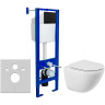 Комплект унитаза BelBagno Amanda BB051CHR+BB051SC с инсталляцией Berges Atom 410 040340