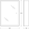Зеркальный шкаф BelBagno Marino 60 SPC-MAR-600/800-1A-LED-TCH с подсветкой