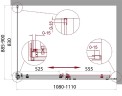 Душевой уголок BelBagno Acqua 110х90 ACQUA-AH-1-110/90-C-Cr
