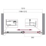 Душевая дверь BelBagno Uno 120 UNO-195-BF-1-120-P-NERO