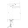 Смеситель для раковины BelBagno Albano ALBANO-LMC-CRM-W0