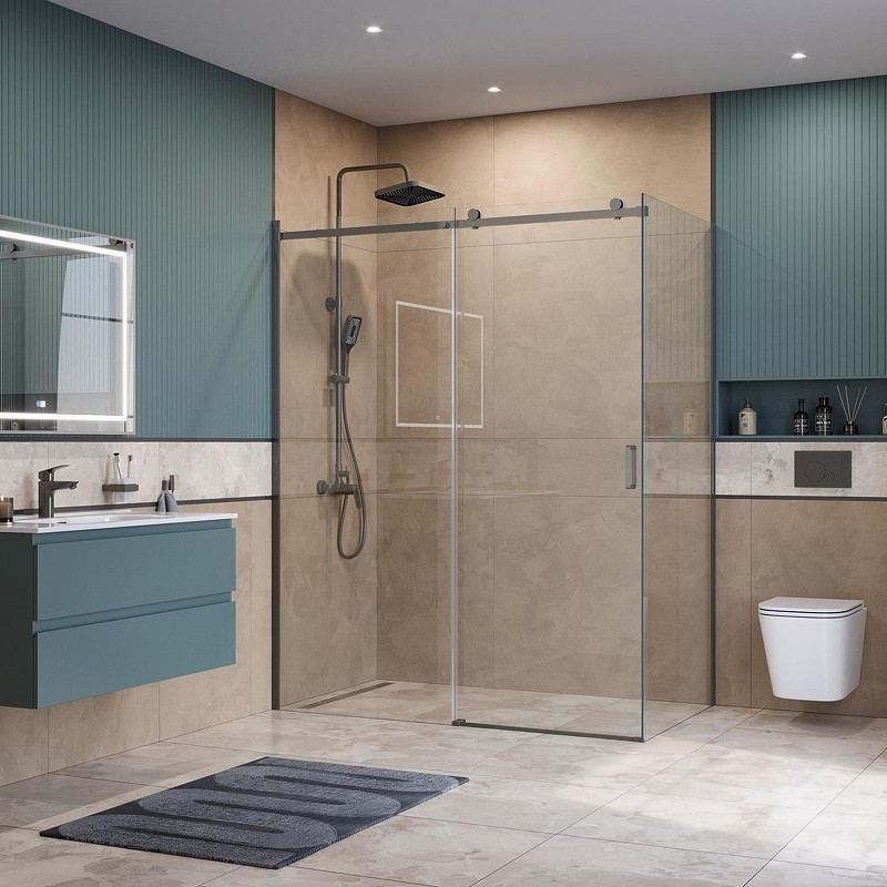 Душевой уголок BelBagno Soft Close-2 160x100 SOFT_CLOSE-2-AH-1-160/100-C-GM