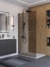Душевая перегородка BelBagno Uno 100 UNO-L-1-TB-100-BR-GM