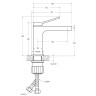 Смеситель для раковины BelBagno Albano ALBANO-LVM-CRM-W0